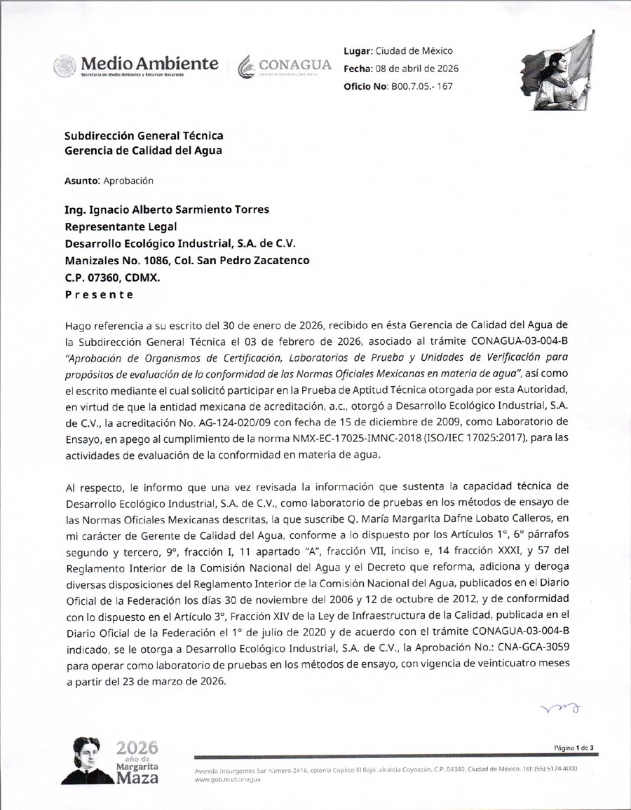 Portada de APROBACION CONAGUA-AGUAS RESIDUALES